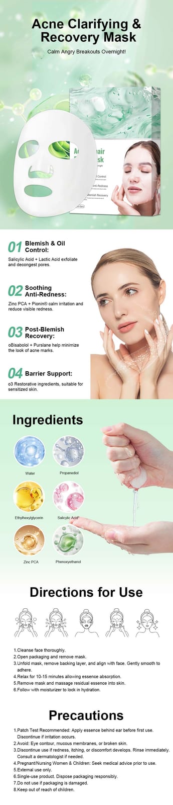 Acne Treatment Repair Facial Mask